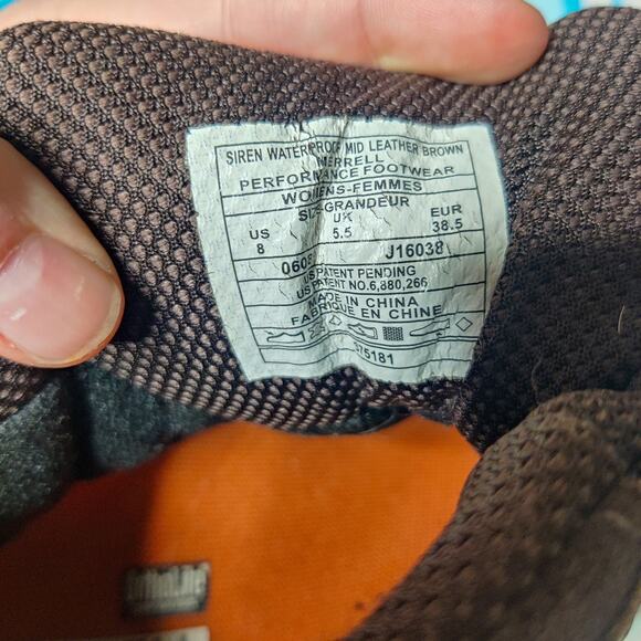 Merrell Women's Siren Continuum Waterproof Leather Mid Hiking Boots Size 8 - Picture 7 of 10